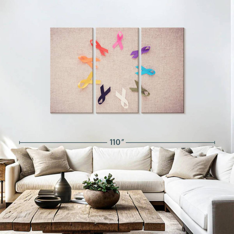 Khyia Cancer Awareness Symbol, 48" H x 74" W