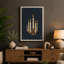 Candlelight Ceremony Art Deco - Wrapped Canvas-579238451-579238457