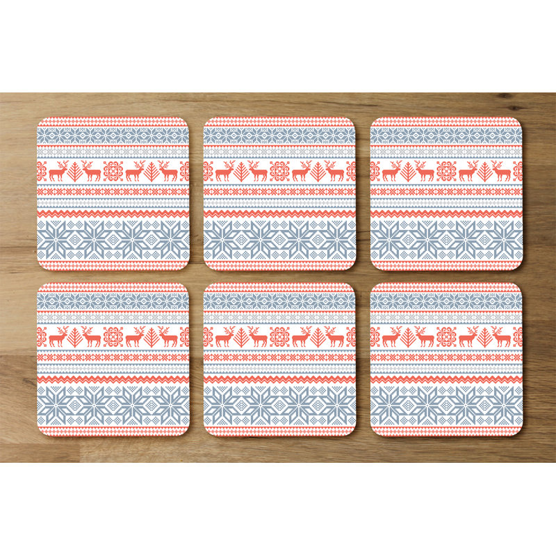 Square 6 Piece Coaster Set