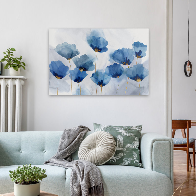 Azure Gathering, 24" H x 36" W