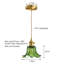 Luminaire suspendu en forme de fleur en verre rétro à 1 lumière pour îlot de cuisine-130461843