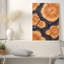 «Concentric Brown and Black Tree Ring Cross Sections», art mural sur toile-1826008972