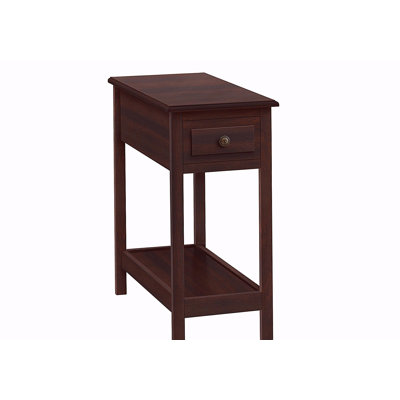 Decorative top, double-layer, end table, narrow table, bedside table, bedroom, storage drawers, table lamp