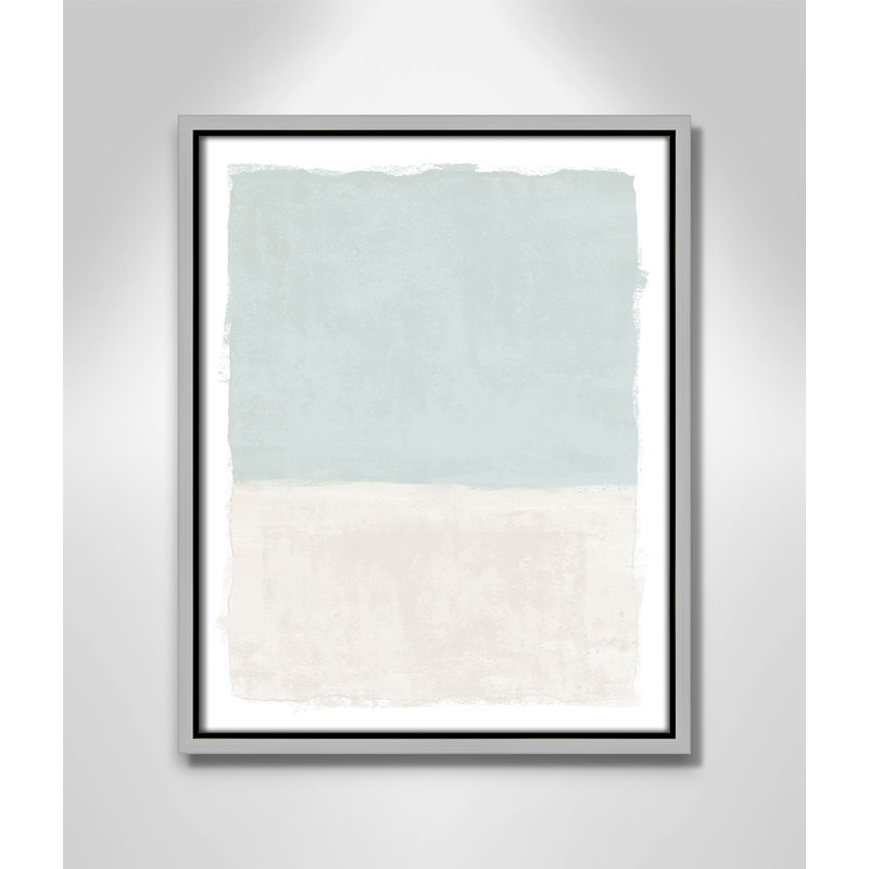 «Ocean Tides I Print» par Natalie Carpentieri, Silver Floater, 12.5'' W x 15.5'' H