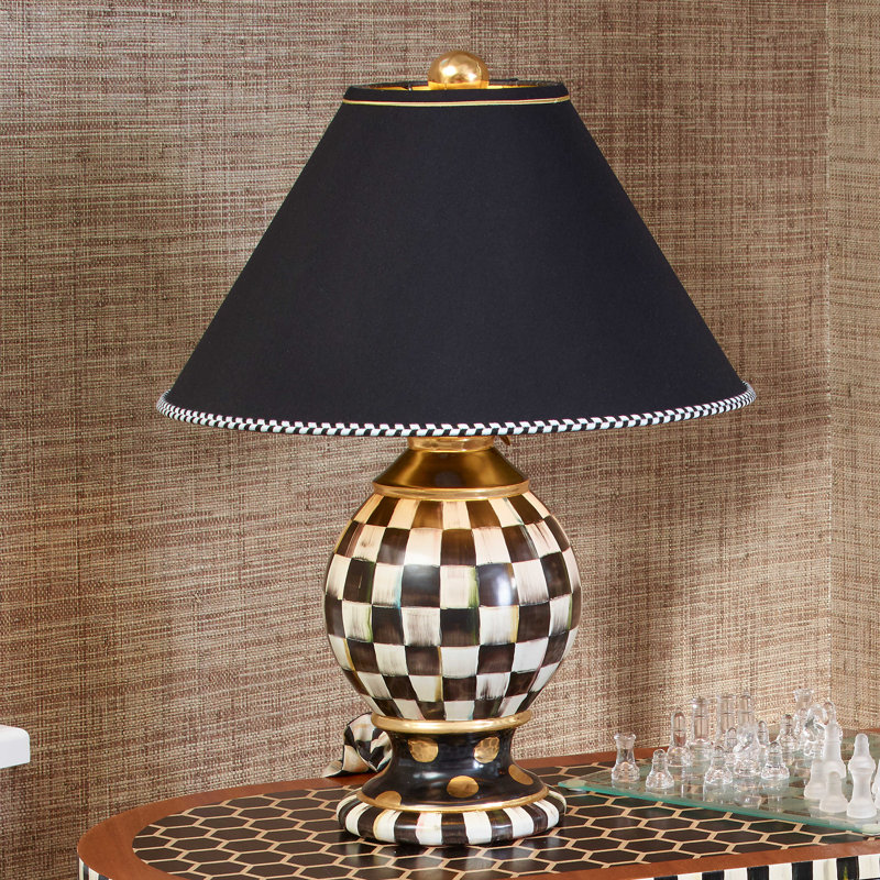 Courtly Check® Ceramic Globe Lamp