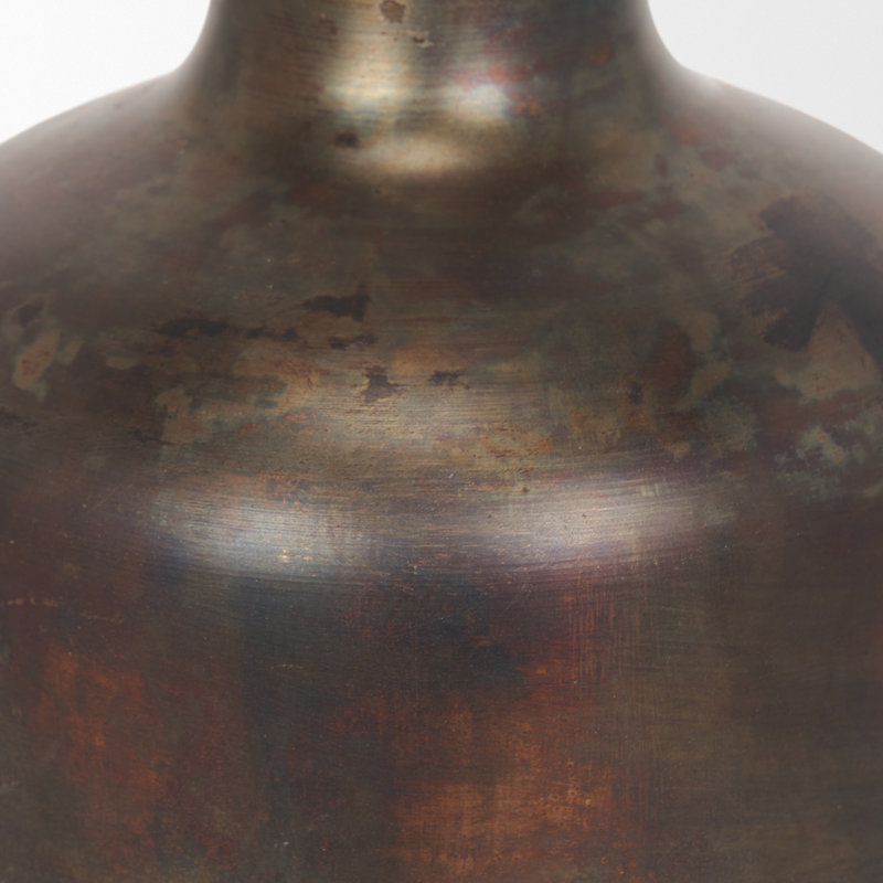 Bantice Metal Table Vase, 8.66" H x 6.3" W x 6.3" D