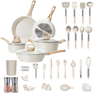 27 - Piece Non-Stick Aluminum Cookware Set