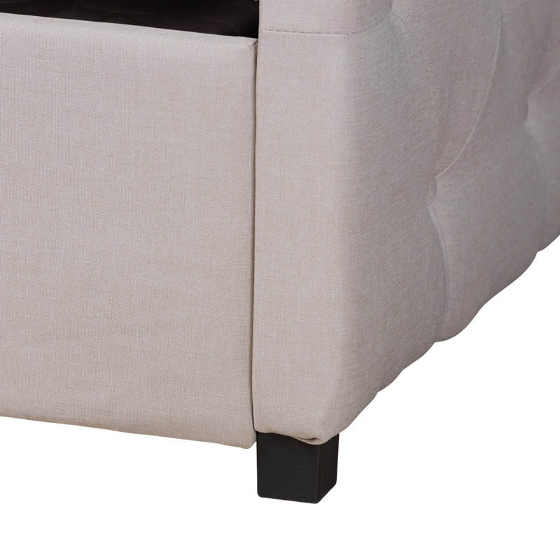 Kylan Upholstered Daybed, Queen, Beige