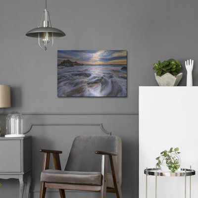'Incoming Tide In Ogunquit' by Rick Berk Metal Wall