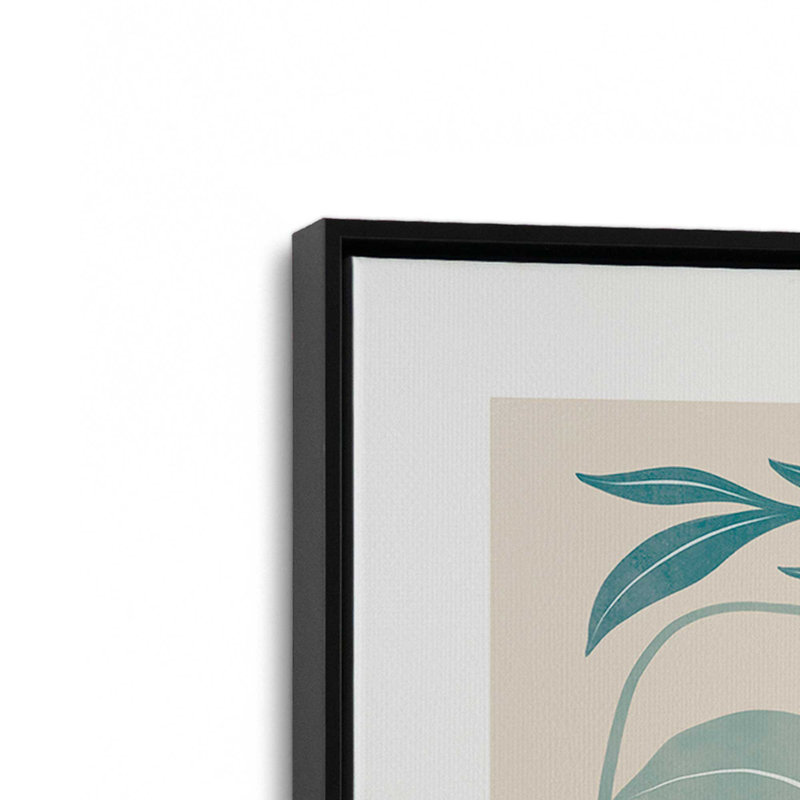 Sunlit Garden, reproduction sur toile, Cadre flottant noir satiné, H 48,75 po x l 32,75 po