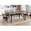 Grande table de salle à manger rectangulaire, grand bureau imperméable pour 8 personnes, table de salle à manger familiale de luxe avec pieds réglables pour la cuisine, le salon et le bureau
