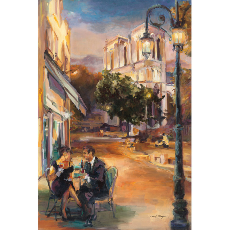 «Twilight Time In Paris on Canvas» par Marilyn Hageman, reproduction, H 18 po x l 12 po