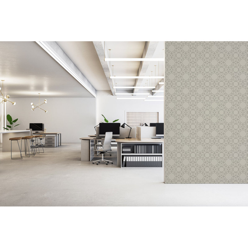 Bloom Ring - Walnut Wallpaper