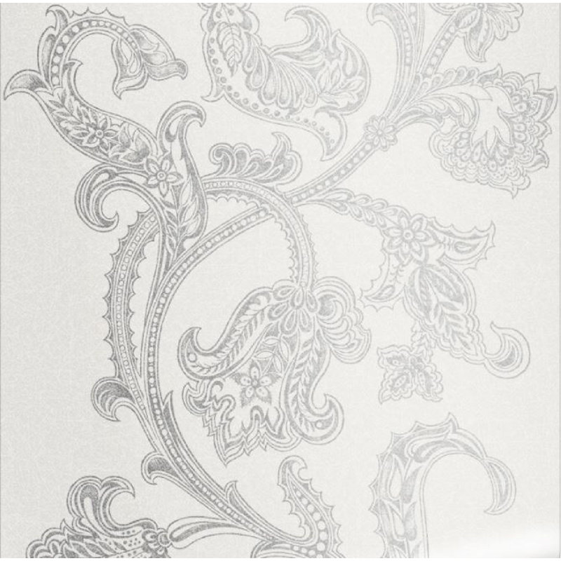 Designer Xanadu Textured Metallic Wallpaper Roll, Pearl