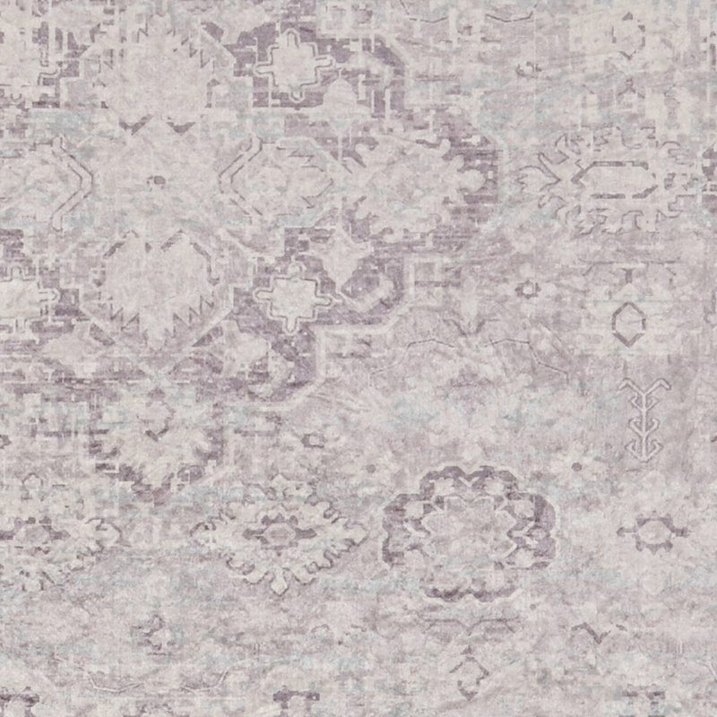 Tapis gris et chardon tissé à plat à la machine Emanuel , Rectangle 2 pi 2 po x 3 pi 2 po