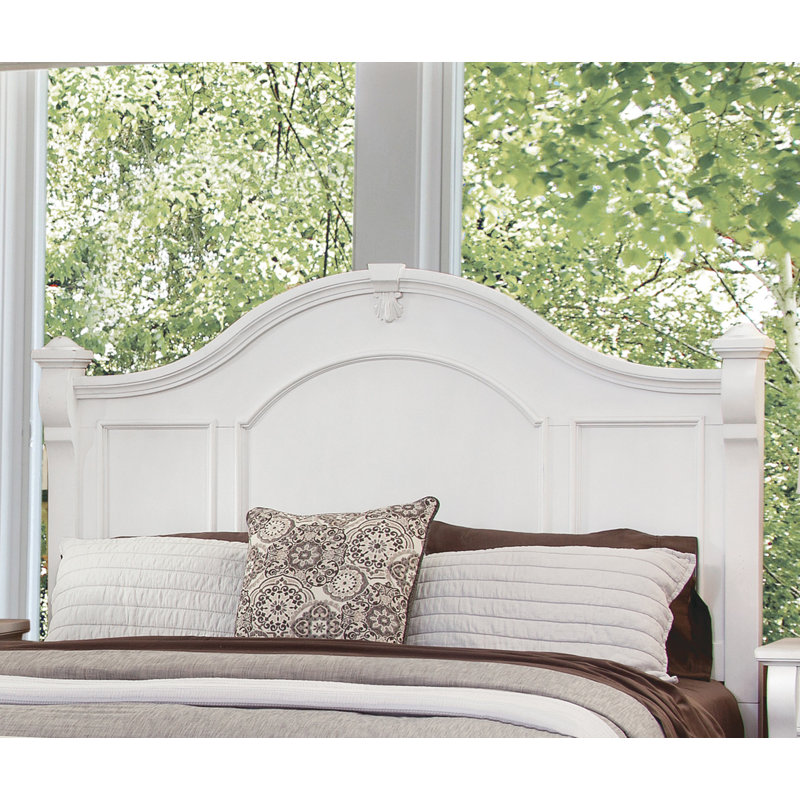 Shroyer Headboard, King, Antique Cobblestone White