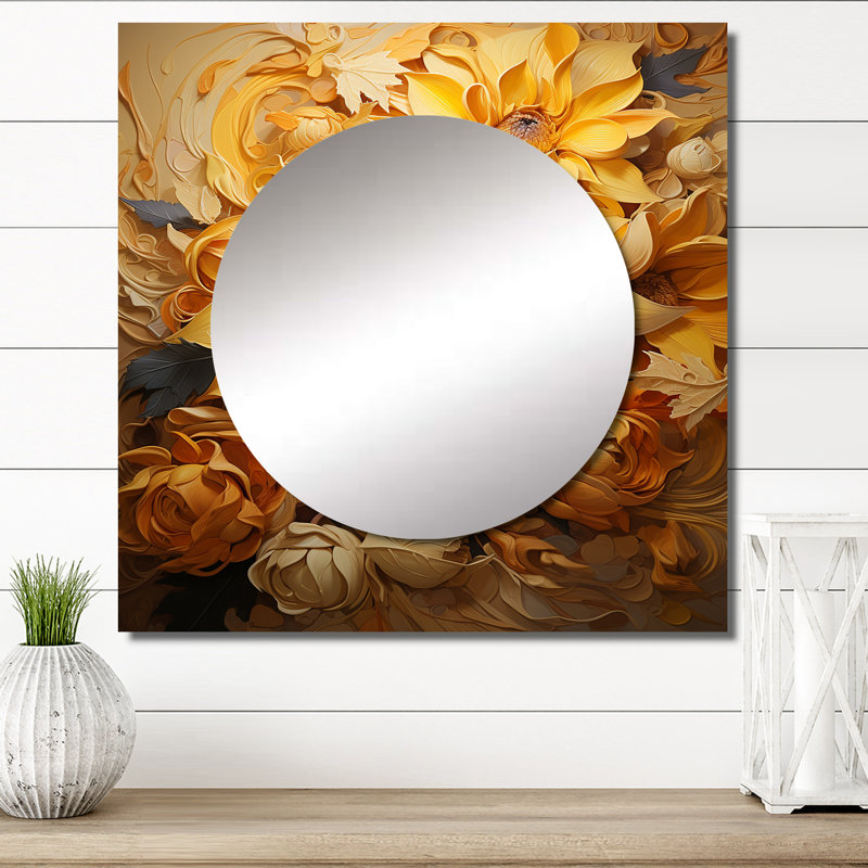 Grande décoration murale Harpyr - Radiant Reverie Botanical II, 36 po x 36 po
