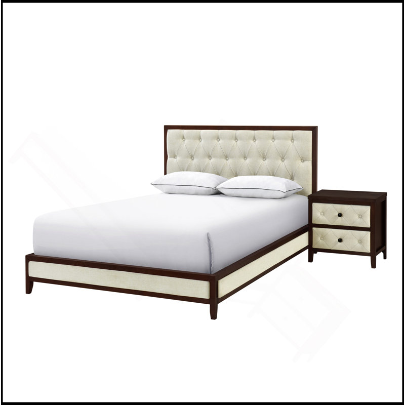 Magnifique table de chevet 1Pc, Espresso