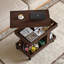 Petite table d'appoint avec roulettes et rangement-1613267112