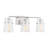 Crofton Bathroom Bedroom Wall Fixture With Clear Crackle Glass Shade-112738085-112738089-112738083