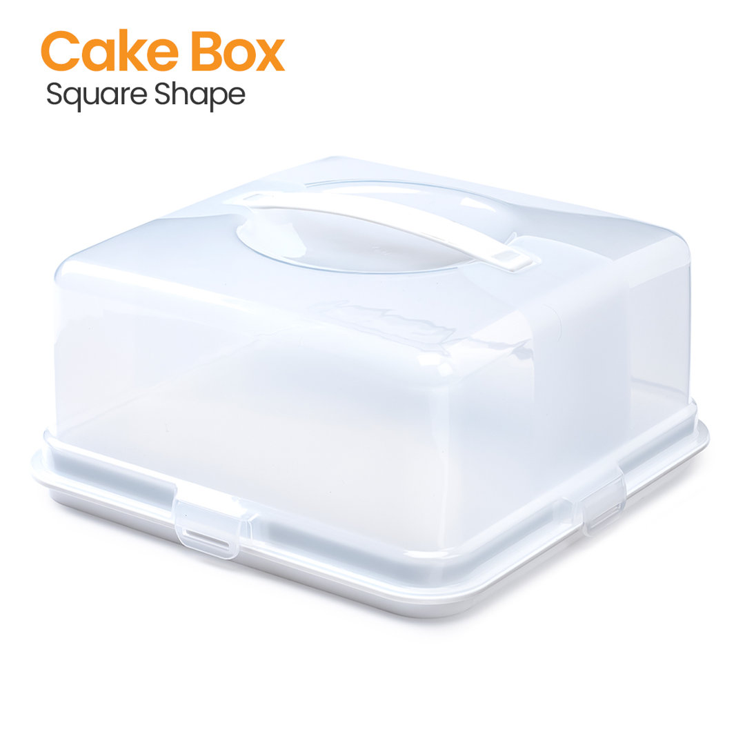 Whitefurze Clear Square Cake Box  : 33X16.5cm - Image 6