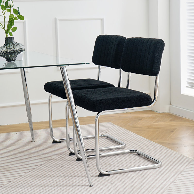 Tabouret de comptoir 20,1 po, Argent, Noir