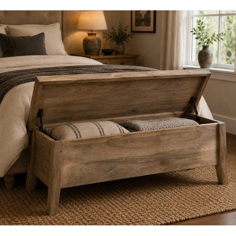 Arbelle Solid Wood Storage Bench