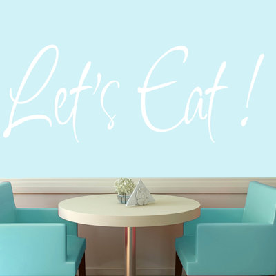 Adhésif décoratif «Let's Eat»