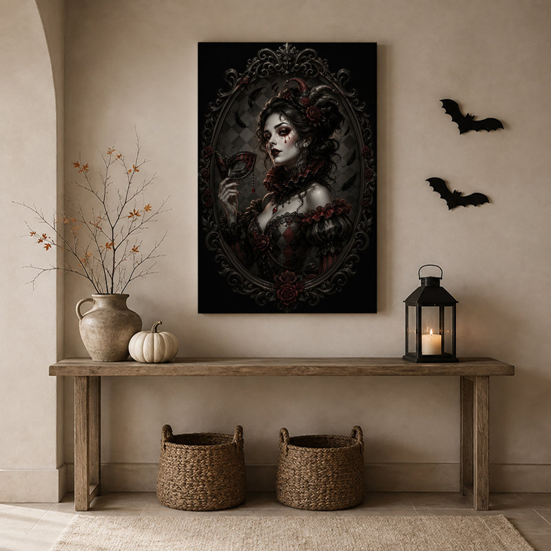 Art mural sur toile Halloween, H 24 po x l 16 po