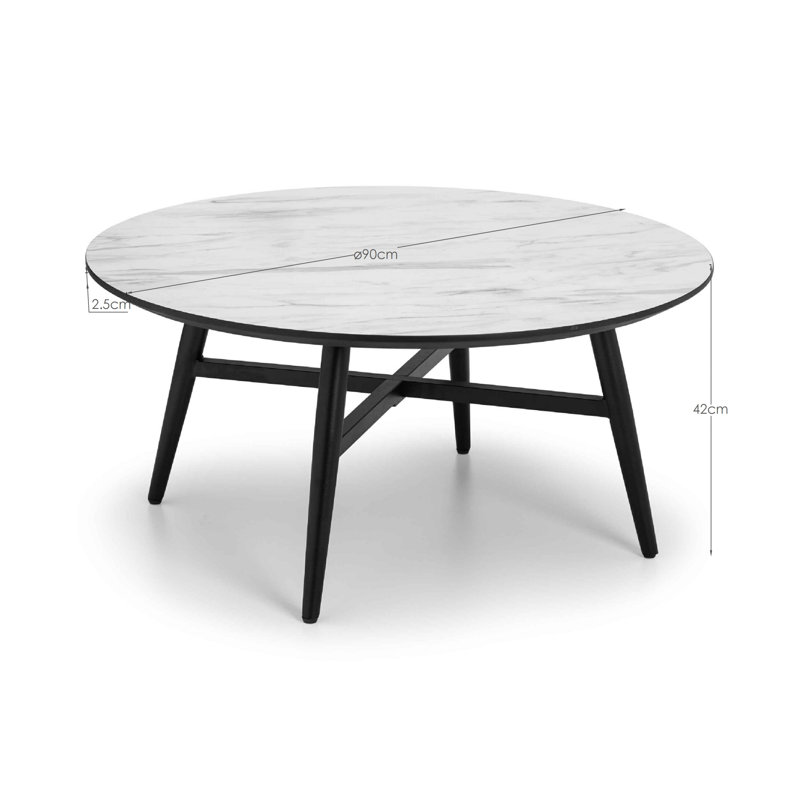 Chanal Cross Legs Coffee Table