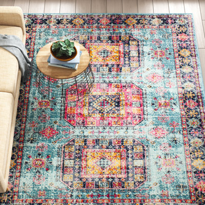 Tapis oriental bleu sarcelle Ashburn