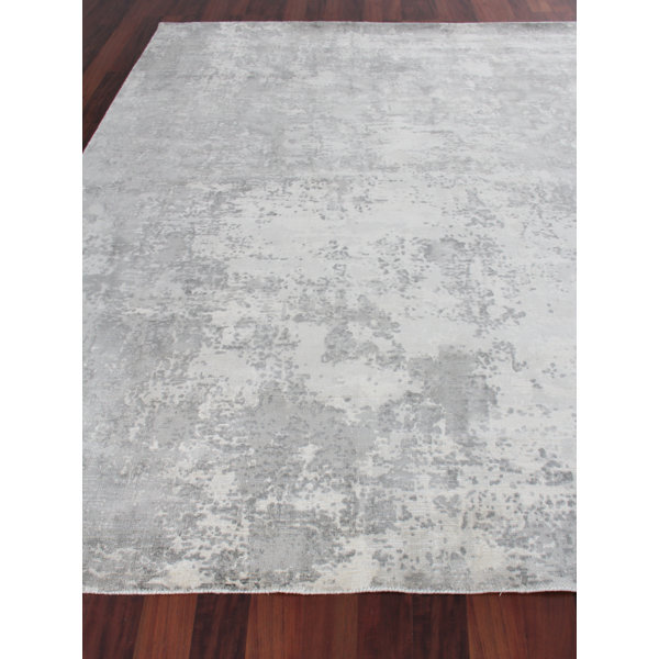 EXQUISITE RUGS Murano Abstract Hand-Knotted Metallic Area Rug & Reviews ...