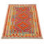 Tapis rouge nouvel âge en laine 3 pi 1 po x 4 pi 11 po Xairexis