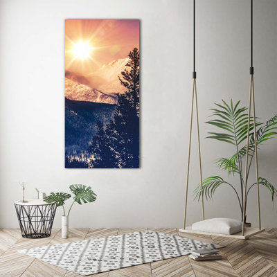 Sun Over The Mountains - Wrapped Canvas Print