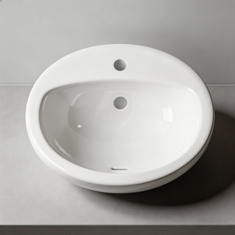Belfry Bathroom 51.4mm L x 43.2mm W Polished Chrome Ceramic Sink