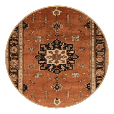 Machine Washable Persian Brown Area Rug