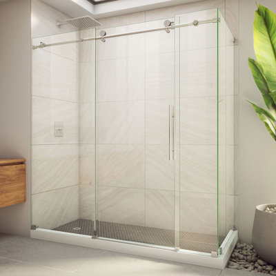 Frameless Rectangle Sliding Shower Enclosure