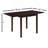 Rectangular 52-Inch Extension Dining Table, Cappuccino