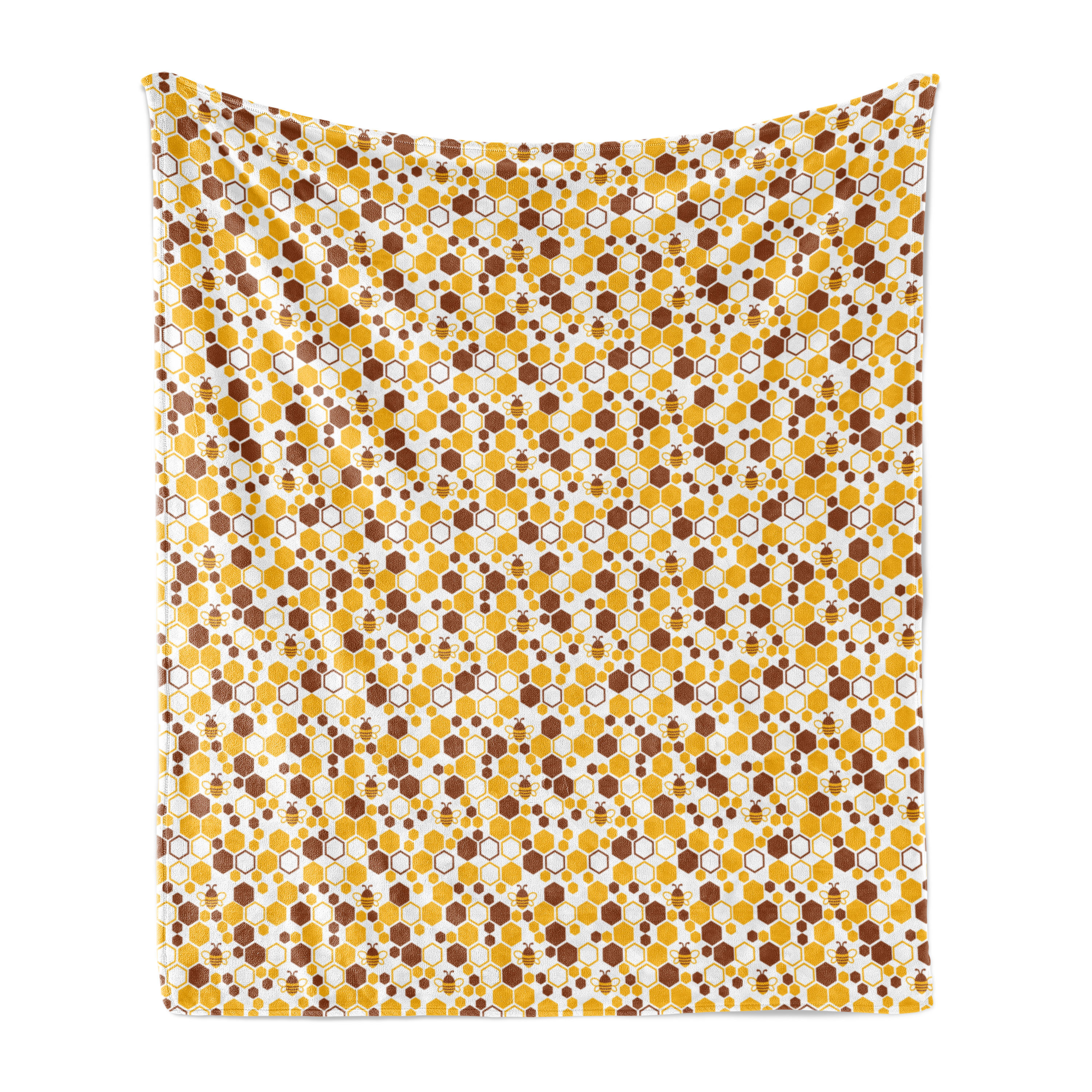 Insect Pattern Throw Ambesonne Insects Fleece Throw Blanket Bees and Irregular Hexagons ...