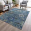 Tapis bleu intérieur / extérieur lavable à la machine Xhevrie-1430023759