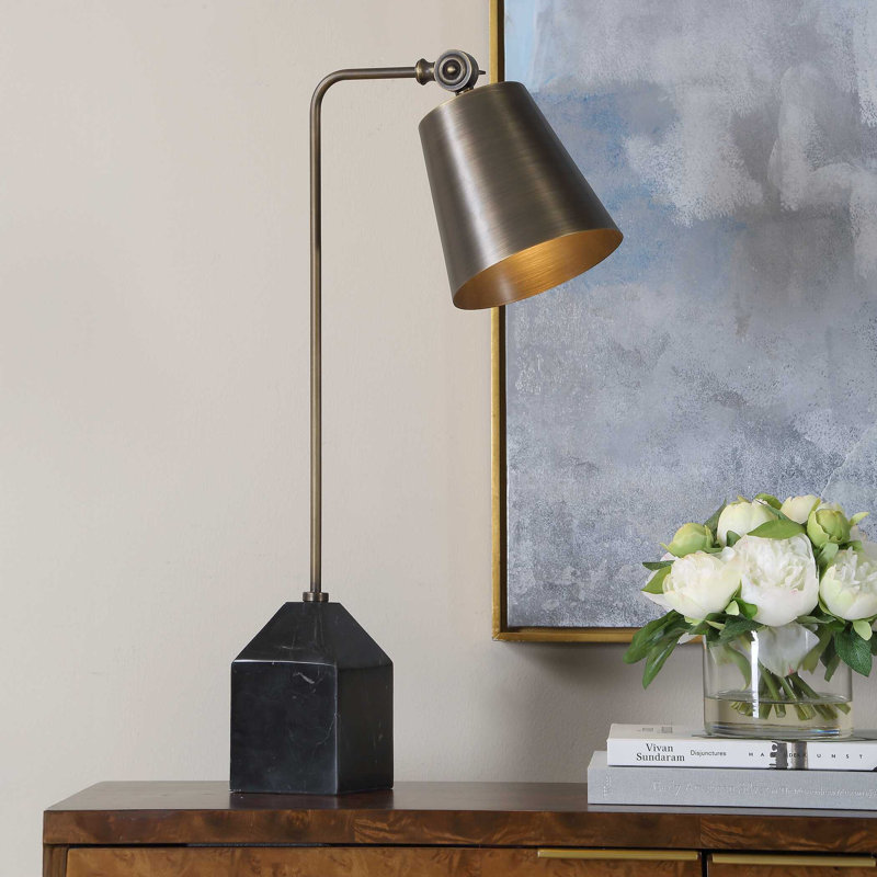  Lampe de bureau en bronze Hutchinson