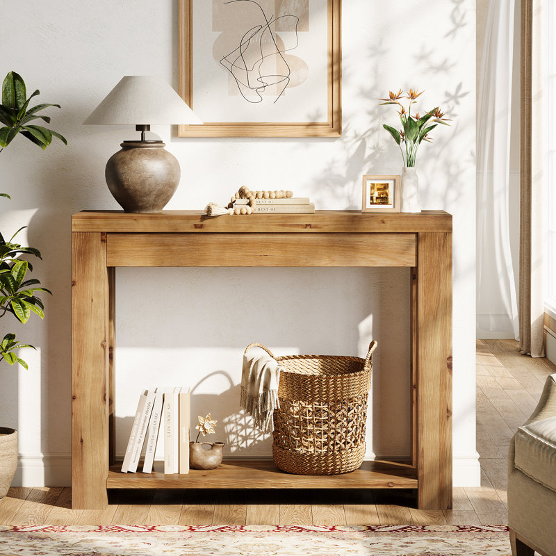 43.3cm Solid Wood Console Table