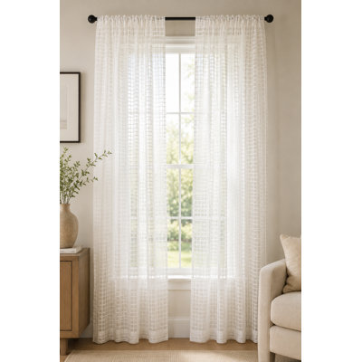 Renna Sheer Curtain Single Panel