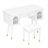 Elegant Vanity Makeup Table & Chair Set-125560788