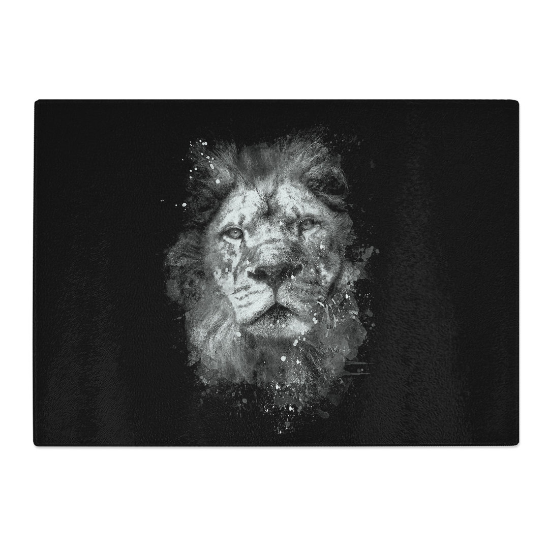 Tempered Glass the Proud Lion Chopping Board