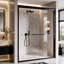 Porte de douche coulissante double semi-sans cadre H 56 po x l 72 po x H 72 po