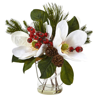 Arrangement floral mélangé dans un vase