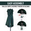 455cm Market Parasol-928853876