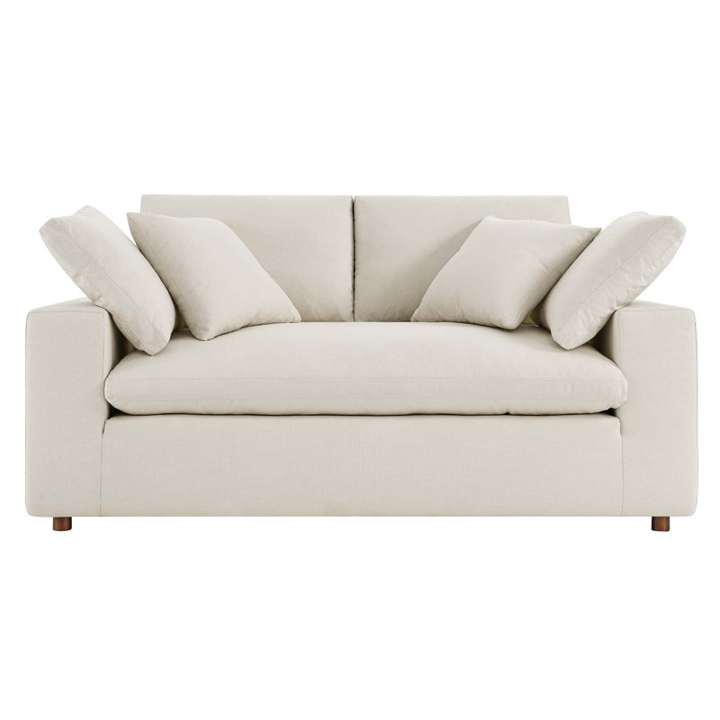 Causeuse Commix, Polyester 100 % beige clair