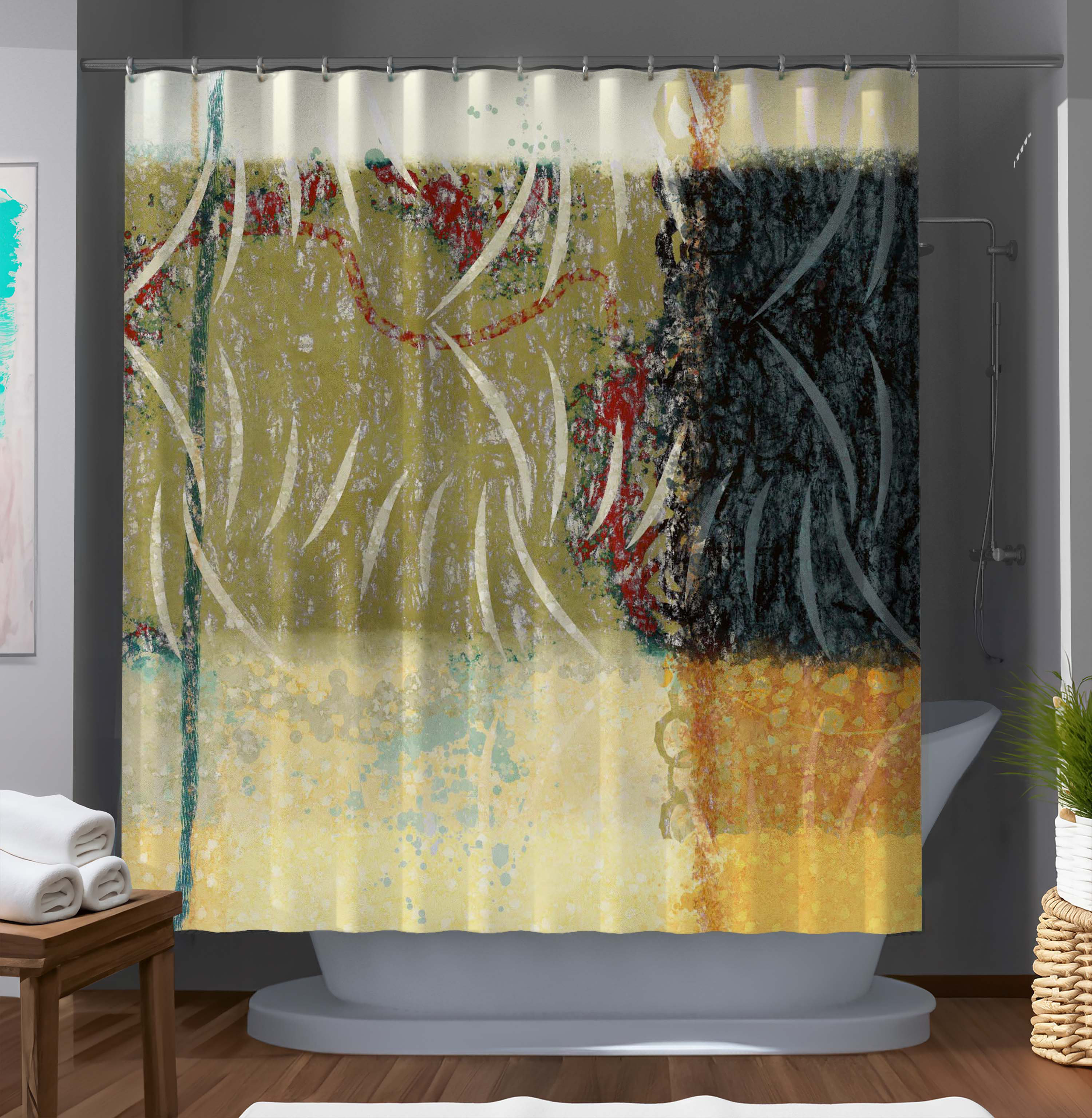 East Urban Home Bridport Shower Curtain | Wayfair